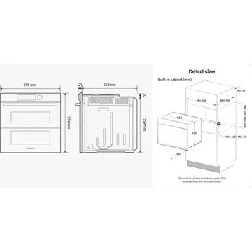 Four encastrable SAMSUNG NV7B45502AK DualCookFlex – Image 28