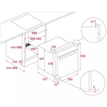 Four encastrable TEKA HLB8300P BK – Image 4
