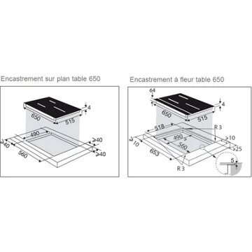 Table induction DE DIETRICH DPI4410B Duozone – Image 3