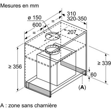 Hotte encastrable BOSCH DBB66AF50 série 4 – Image 7