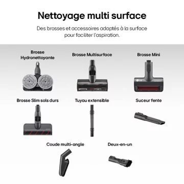 Aspirateur balai LG CordZero A9 Kompressor A9T-ULTRA1C – Image 8