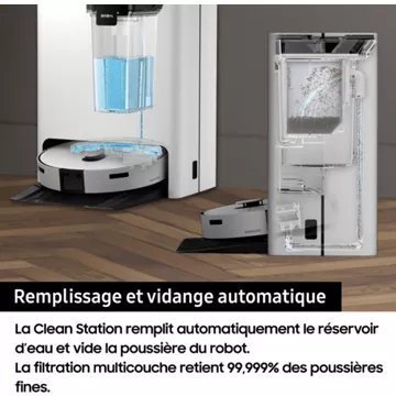 Robot Aspirateur Laveur SAMSUNG Jet Bot Combo AI VR7MD97A14G – Image 7