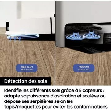 Robot Aspirateur Laveur SAMSUNG Jet Bot Combo AI VR7MD97A14G – Image 8