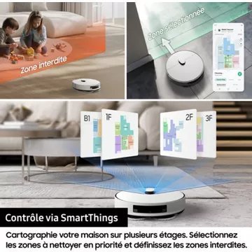 Robot Aspirateur Laveur SAMSUNG Jet Bot Combo AI VR7MD97A14G – Image 12