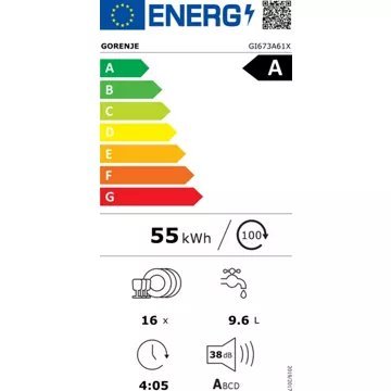 Lave vaisselle encastrable GORENJE GI673A61X – Image 3