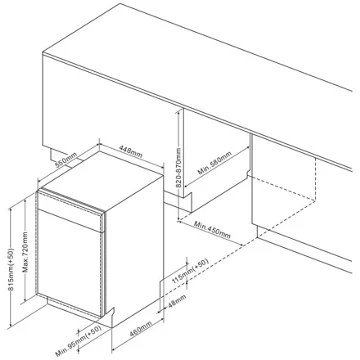 Lave vaisselle encastrable DE DIETRICH DV301044J – Image 4